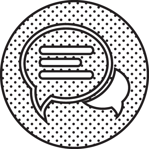 Speech bubble chat icon sign symbol design