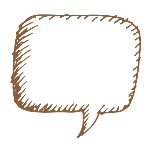 speech bubble hand drawn icon