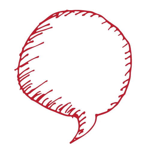 speech bubble hand drawn icon