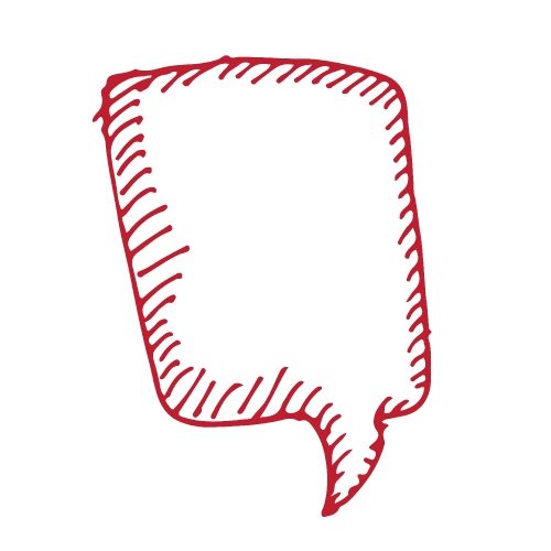 speech bubble hand drawn icon