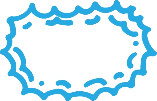 Speech bubble hand drawn icon sign design