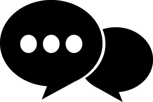 Speech bubble icon sign