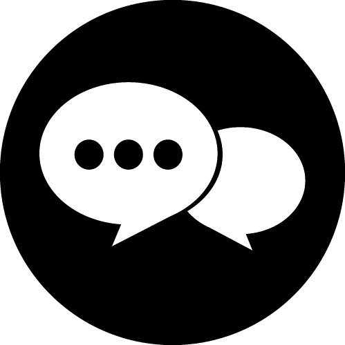 Speech bubble icon sign