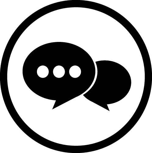 Speech bubble icon sign