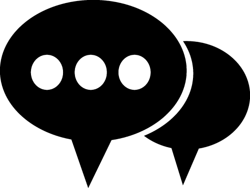 Speech bubble icon sign