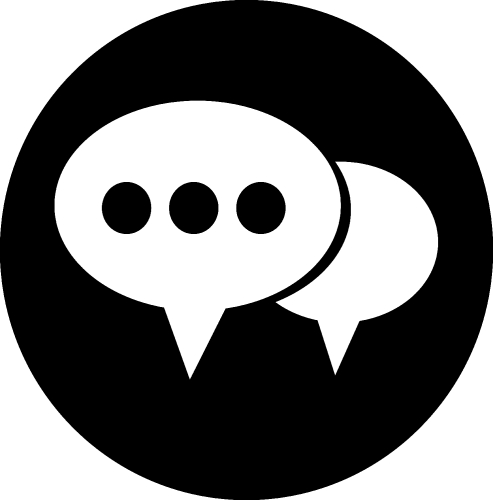 Speech bubble icon sign