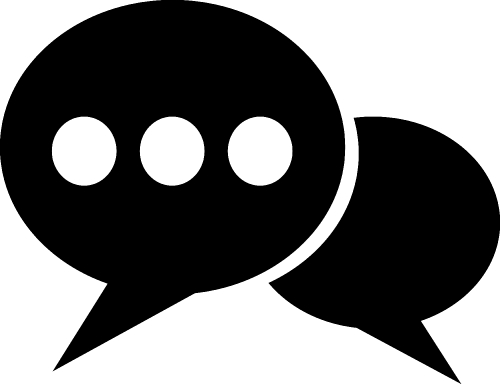 Speech bubble icon sign