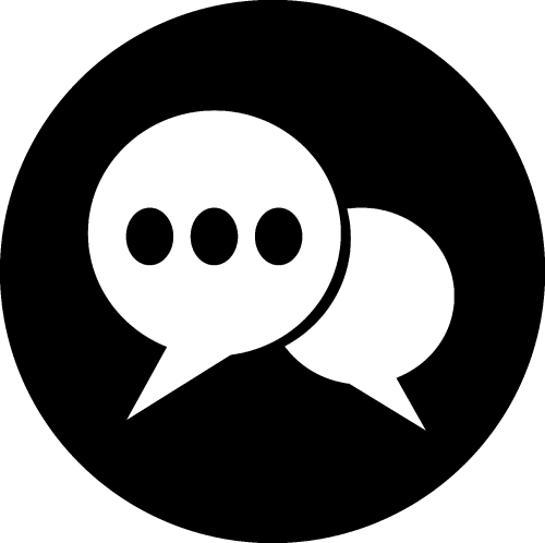 Speech bubble icon sign