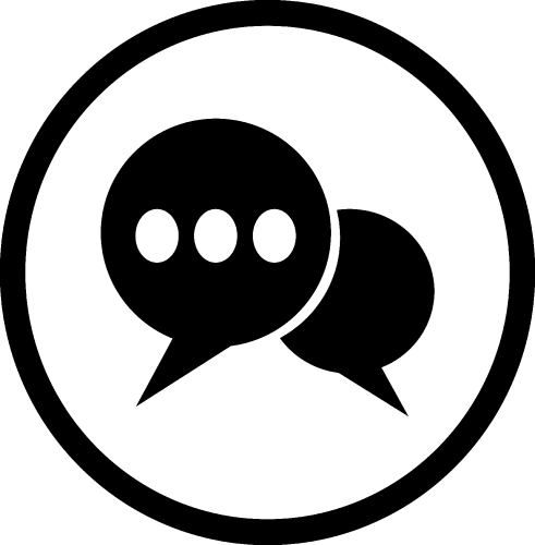 Speech bubble icon sign