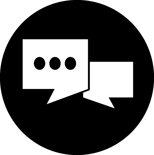 Speech bubble icon sign