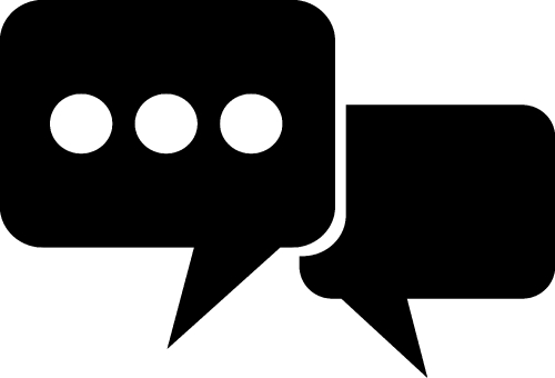 Speech bubble icon sign