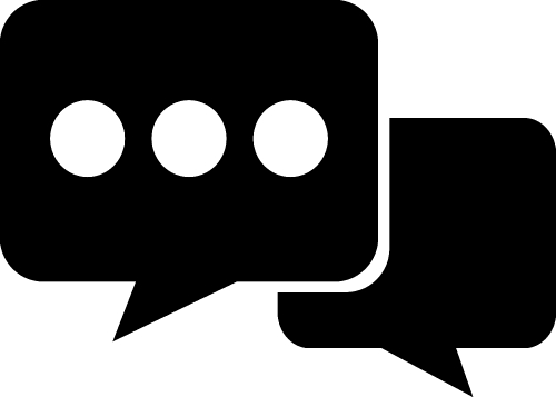 Speech bubble icon sign