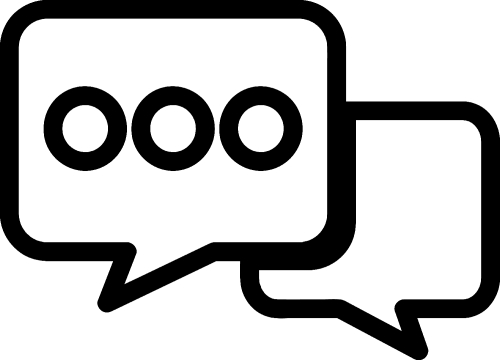 Speech bubble icon sign