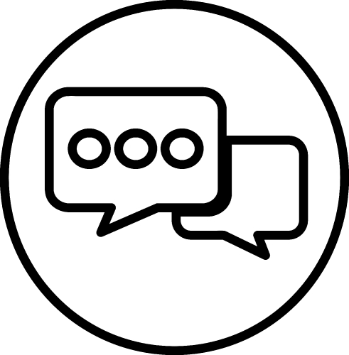 Speech bubble icon sign