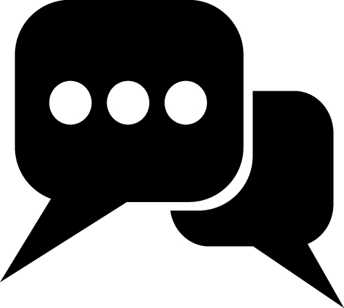 Speech bubble icon sign