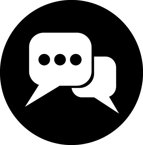 Speech bubble icon sign