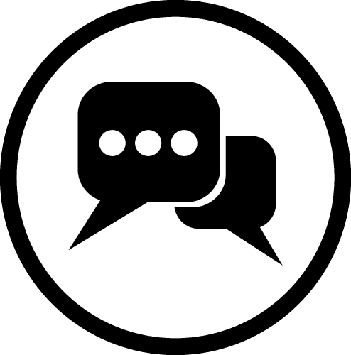 Speech bubble icon sign