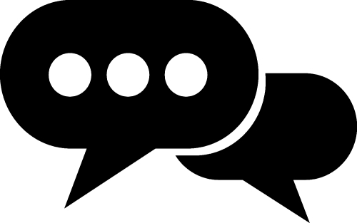 Speech bubble icon sign