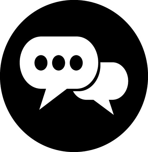 Speech bubble icon sign