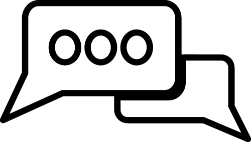 Speech bubble icon sign