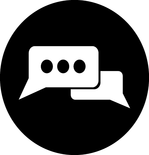 Speech bubble icon sign