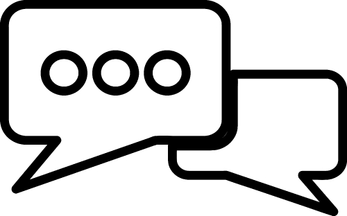 Speech bubble icon sign