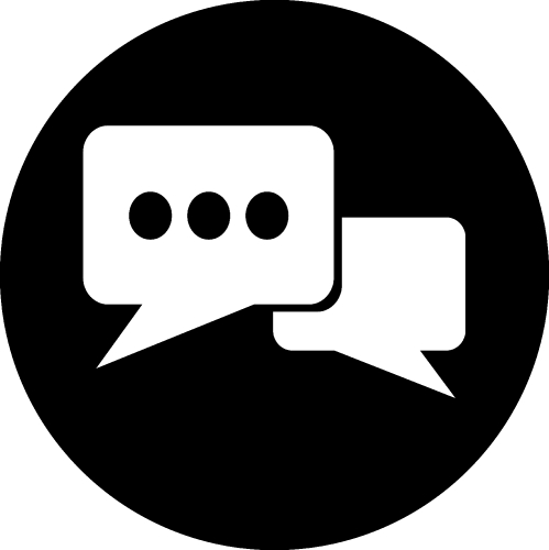 Speech bubble icon sign