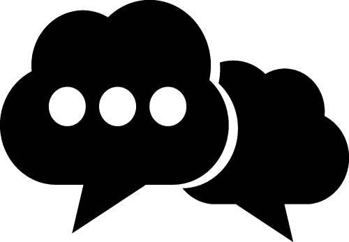 Speech bubble icon sign