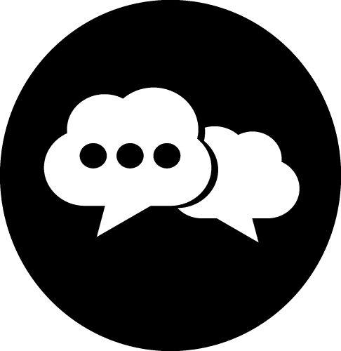 Speech bubble icon sign