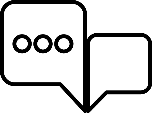 Speech bubble icon sign