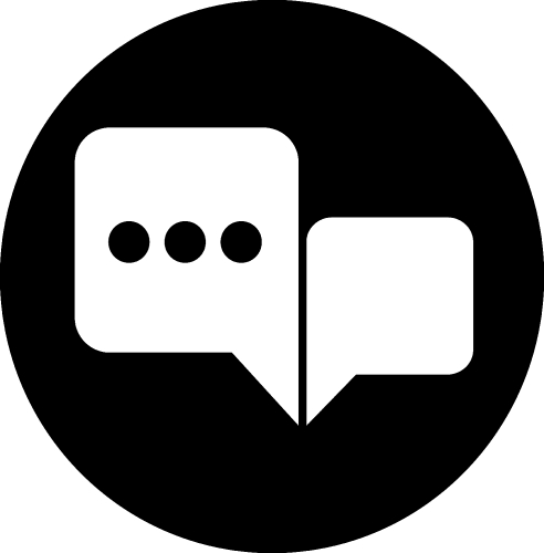 Speech bubble icon sign