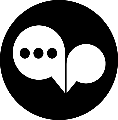 Speech bubble icon sign