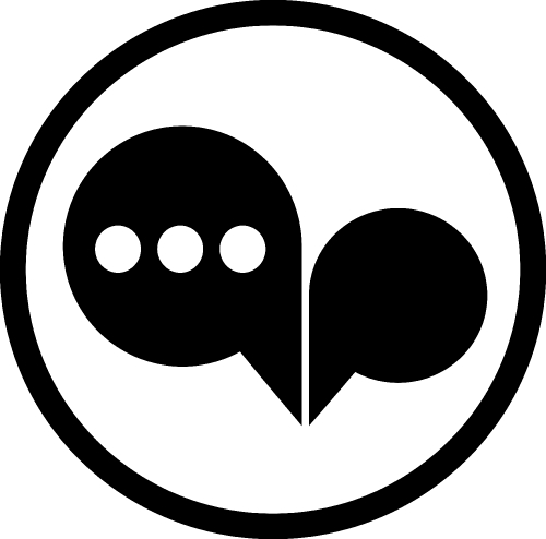 Speech bubble icon sign