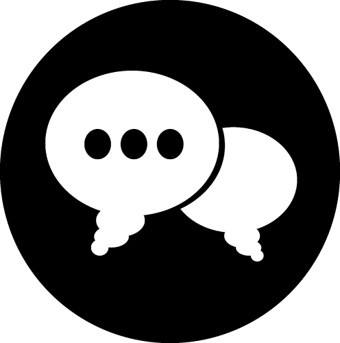 Speech bubble icon sign