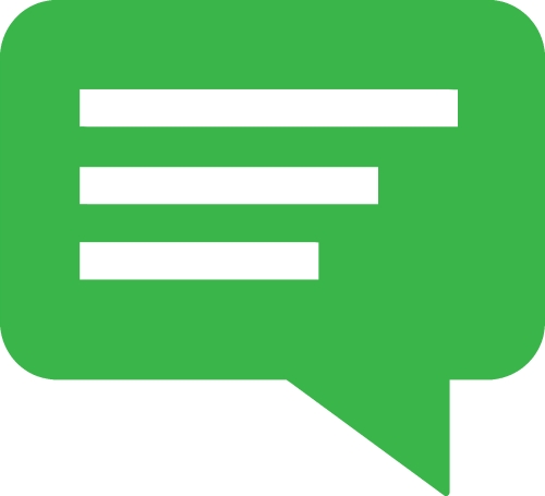 Speech bubble icon sign design