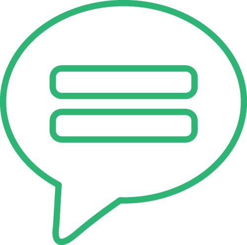 Speech bubble icon sign design