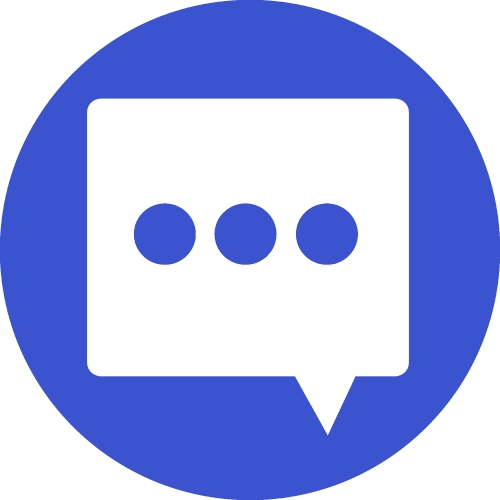 Speech bubble icon sign design