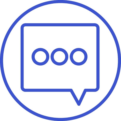 Speech bubble icon sign design