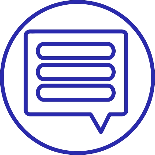 Speech bubble icon sign design