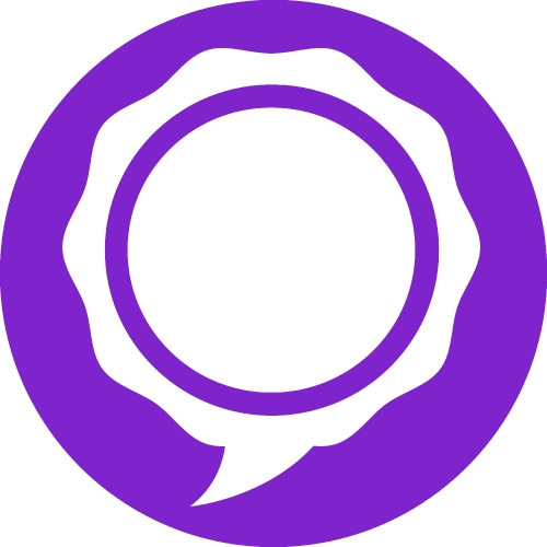 Speech bubble icon sign design