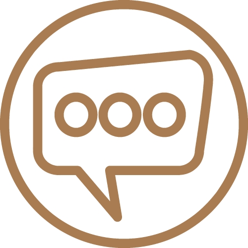 Speech bubble icon sign design