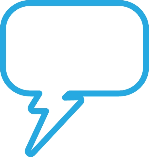 Speech bubble icon sign design