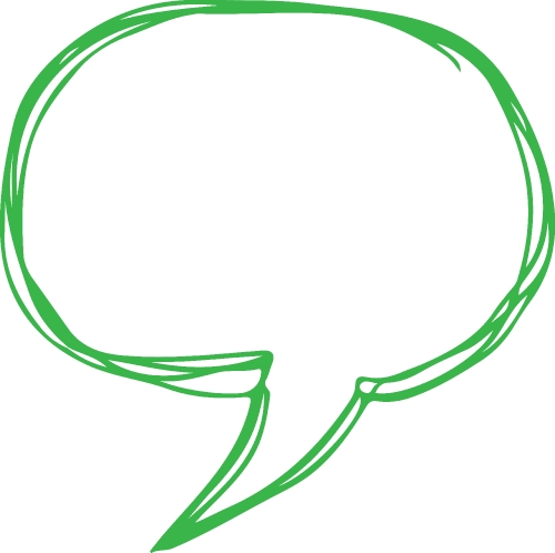 Speech bubble icon sign design