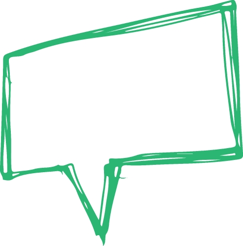 Speech bubble icon sign design