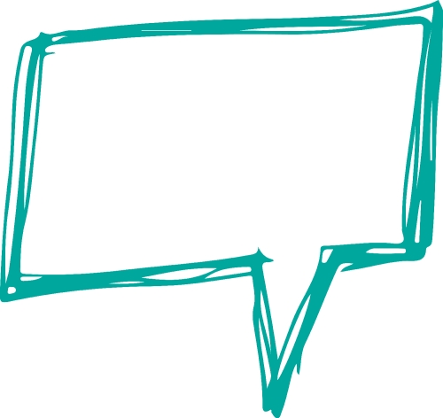 Speech bubble icon sign design