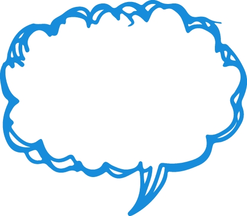 Speech bubble icon sign design