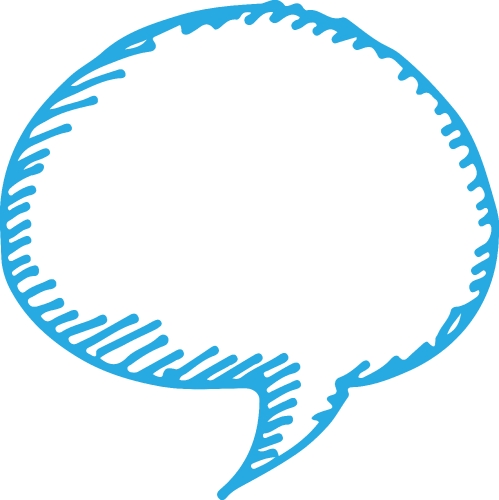 Speech bubble icon sign design