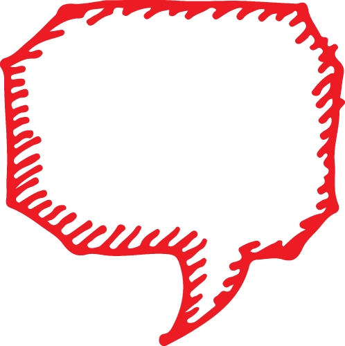 Speech bubble icon sign design