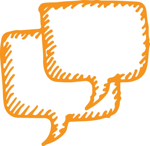 Speech bubble icon sign design