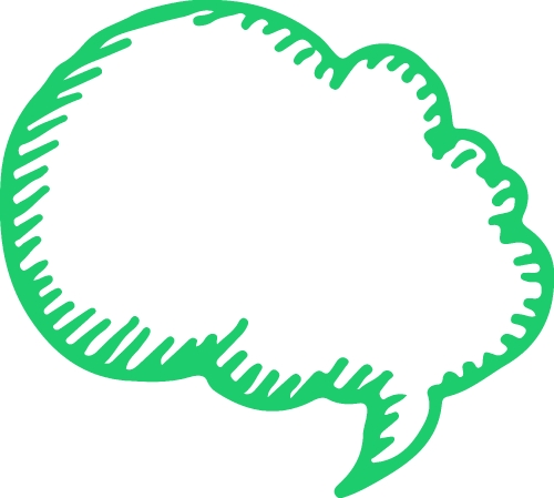 Speech bubble icon sign design